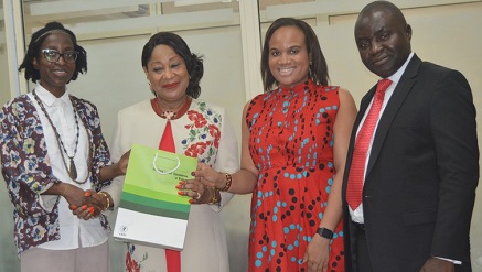 (L-r): Fife Aiyesimoju, marketing manager, OLX; Chief (Mrs.) Nike Akande, president, Lagos Chambers of Commerce & Industry; Uche Nwagboso, PR & Communications Lead, OLX and Muda Yusuf, DG, LCCI, during OLX courtesy visit to the Lagos Chambers of Commerce and Industry in Lagos recently.